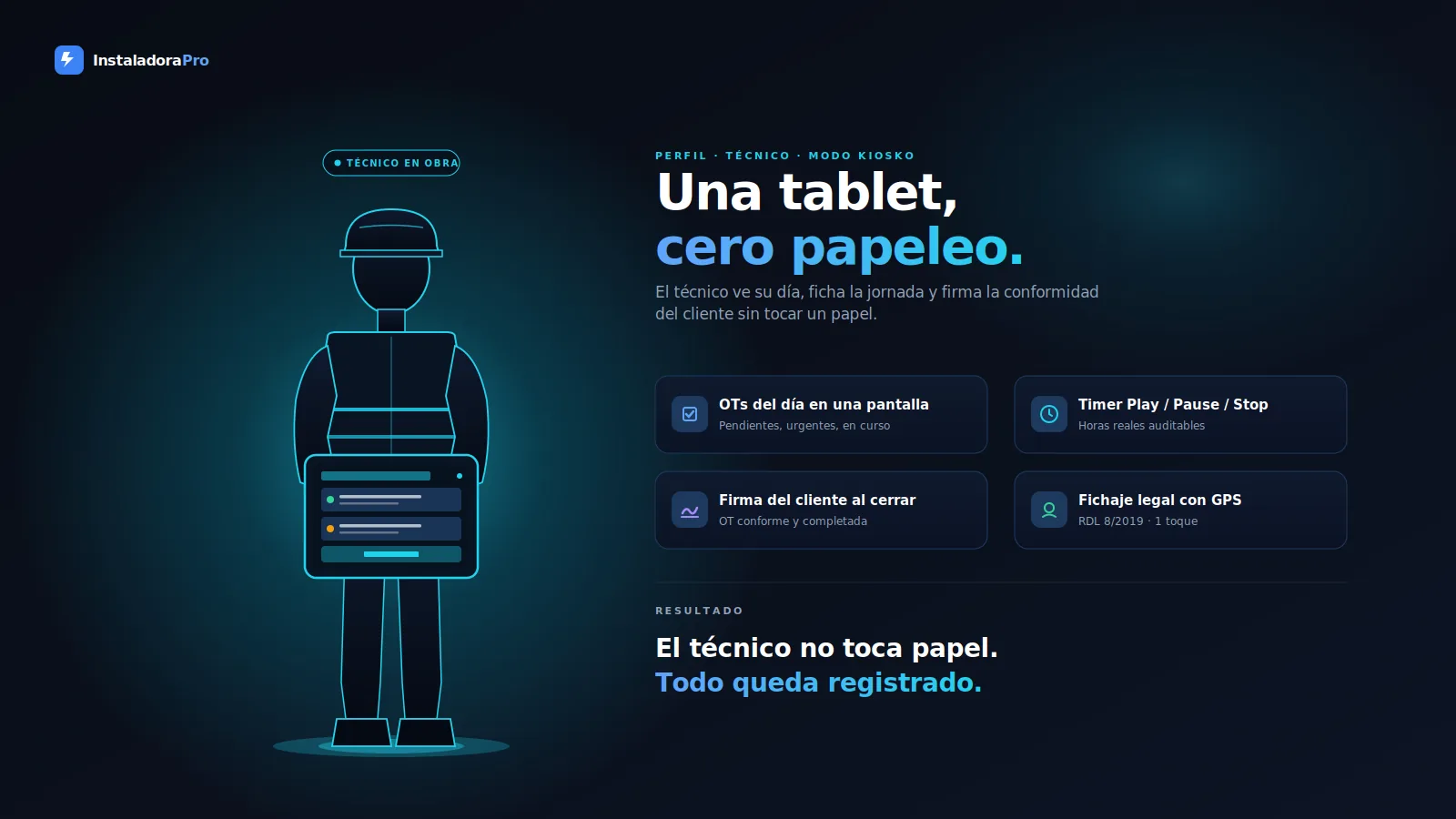 Técnico en obra